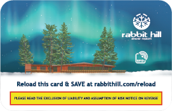 Rabbit Hill RFID Card - Lift Ticket