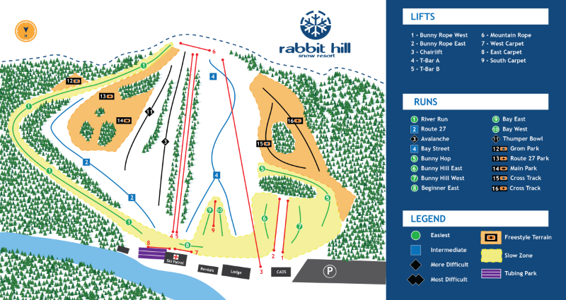 Trail Map | Rabbit Hill Snow Resort